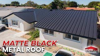 INCREDIBLE Matte Black Metal Roof - Miami, FL