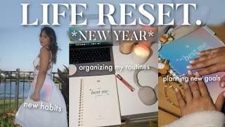 NEW YEAR RESET | planning new goals, new habits, organizing my routines & life!