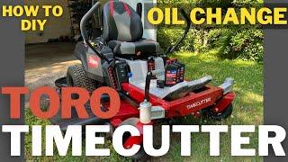 Toro TimeCutter Oil Change