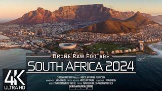 【4K】 Drone RAW Footage  This is SOUTH AFRICA 2024  Cape Town  Johannesburg UltraHD Stock Video