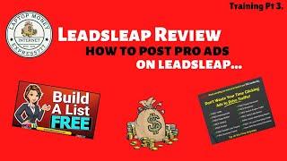 LeadsLeap Review - How To Post Pro Ads On LeadsLeap