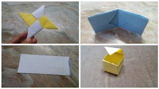 DIY 4 Paper crafts.ORIGAMI.Easy A4 size paper crafts.PS Creativity