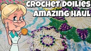 Crochet Doily Haul -  Amazing - Beautiful Designs - Show and Tell