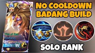 TUTORIAL BUILD BADANG TANK 2025 GAMEPLAY | TOP GLOBAL BADANG | MOBILE LEGEND!!!