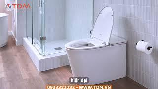 TDM.VN | Review bồn cầu không két nước American Standard WP-3232 (WP3232) Studio S bàn cầu 1 khối