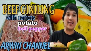 SIMPLE WAY ON HOW TO COOK GROUND BEEF WITH CARROTS, POTATO AND CAPSICUM  #food  #foodie