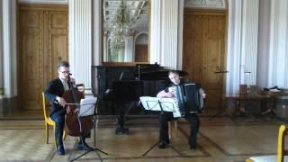 Heikki Valpola --  Three Dances for violoncello  and accordion, II and III dances