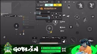 goblin live reveal sensitivity settings and control bgmi/pubg mobile