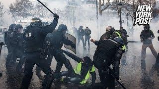 Bodycam Footage of France's Yellow Vest Protests and Paris Riots | New York Post