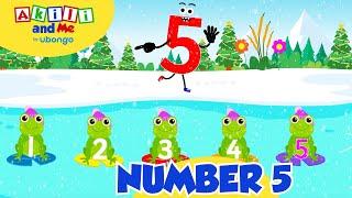 All about number 5! | Sing along | Akili & Me #kidssongs #countingforkids