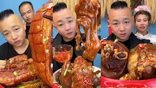 ASMR MUKBANG|  EXTRA LONG DUCK NECK  |자이언트 돼지고기 너클|Mukbang|먹방