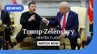 Watch the moment Donald Trump and Volodymyr Zelenskyy clashed | ABC NEWS