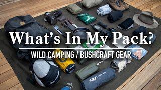 GEAR LOADOUT || Wild Camping/ Bushcraft/ Hiking 2021