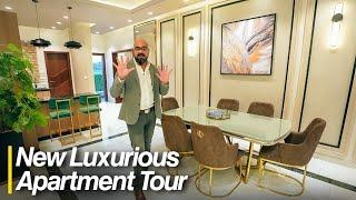 KARACHI MOST LUXURIOUS APARTMENT TOUR | Junaid Akram