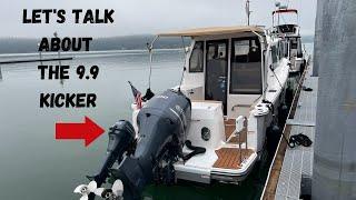 Let's talk about the Yamaha 9.9 kicker on the Ranger Tug R27ob