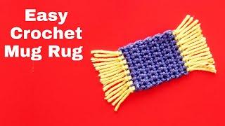 How to Crochet a Mug Rug | Crochet for Beginners