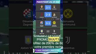 PREDICTIONS UCL 27 NoV  #football #scoreexact #ucl #championsleague