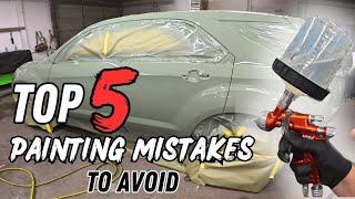 Top 5 Mistakes When Painting Your Vehicle at home! (Pro Tips Inside!)