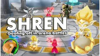 SUMMONERS WAR : Shren the Light High Elemental (Goofing off and testing in arena)