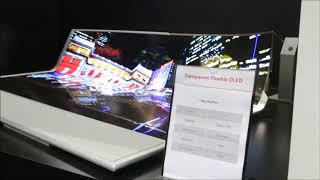 LGD 77-inch flexible transparent OLED Prototype at SID 2018