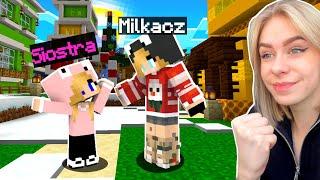 MOJA MŁODSZA SIOSTRA DOŁĄCZYŁA na PALIONOWO w Minecraft!