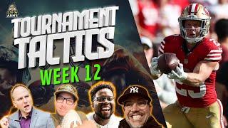 NFL Week 12 DraftKings and FanDuel GPP Strategy and Picks | Tournament Tactics