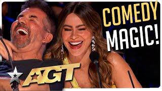 FUNNIEST America's Got Talent Magicians EVER!