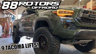 NINE 3RD GEN TOYOTA TACOMA SUSPENSION LIFTS TO PICK FROM!