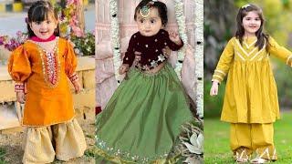 GIRL FANCY EID DRESS DESIGNS | KIDS 2025 baby girl summer and eid dress design 2025