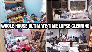 TIME LAPSE CLEANING | ACTUAL MESSY HOUSE