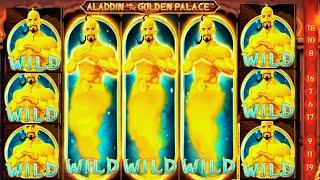 BIG WIN  Slot Aladdin and the Golden Palace | Huge Bonus + Free Spins Magic! 