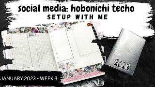 | SETUP WITH ME | HOBONICHI TECHO | JANUARY WEEK 3 | @MandyLynnPlans