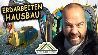 ERDARBEITEN HAUSBAU | Aushub & Vorbereitung für Bodenplatte! | Home Build Solution