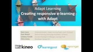 Creating responsive e-learning with Adapt