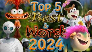 Top 5 Best and Worst Animated Films of 2024