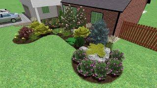 Landscape Designs by Desynerguy - Bungalow front landscape plan