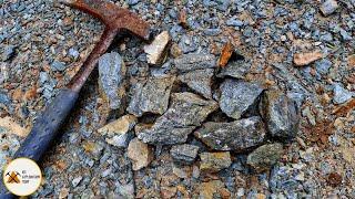 Highly Mineralized Rocks Laying All Over This New Logging Road!
