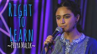 "Right to Learn" - Priya Malik ft. Siddhant | Women's Day Special (UnErase Poetry)