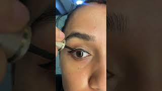 Easy way eye liner hack shorts #rashmi