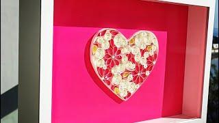 paper quilling | valentine | heart | papercraft | how to make quilling heart | love | crafts