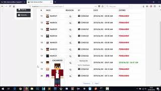Web AdvancedBan 1.2.2 - Simple Banned List and History List using plugin AdvancedBan.
