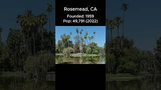 Random US Towns: Rosemead, CA #shorts