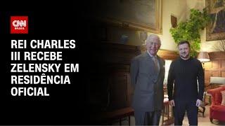 Rei Charles III recebe Zelensky em residência oficial | AGORA CNN