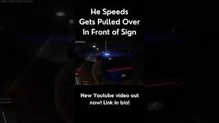 Pulled over in front of a stop sign! HA! #gta #lspdfr #police #lcpdfr #gaming #tuner