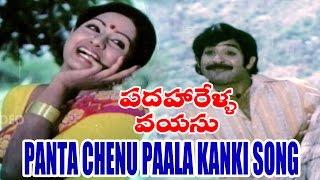 Padaharella Vayasu Songs - Panta Chenu Paala kanki navvindi - Sridevi, Chandra Mohan