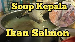 Salmon head soup