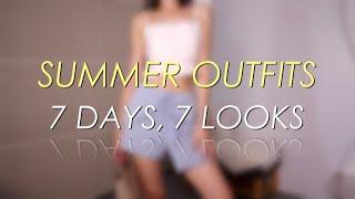 Hot Girl Summer Outfits of a Week｜7 Days, 7 Looks｜2021 一週7日夏日穿搭