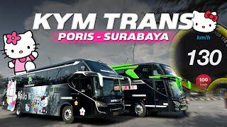 KENCANGNYA BUKAN MAIN, COCOK UNTUK KEJAR WAKTU‼️Trip Jakarta - Surabaya with KYM Trans