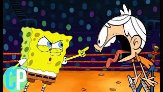 SpongeBob SquarePants Vs Lincoln Loud Cartoon Rap Battle Crossovers! ( The Loud House )