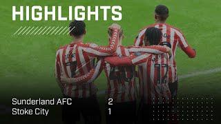 Tommy Watson At The Double | Sunderland AFC 2 - 1 Stoke City | EFL Championship Highlights